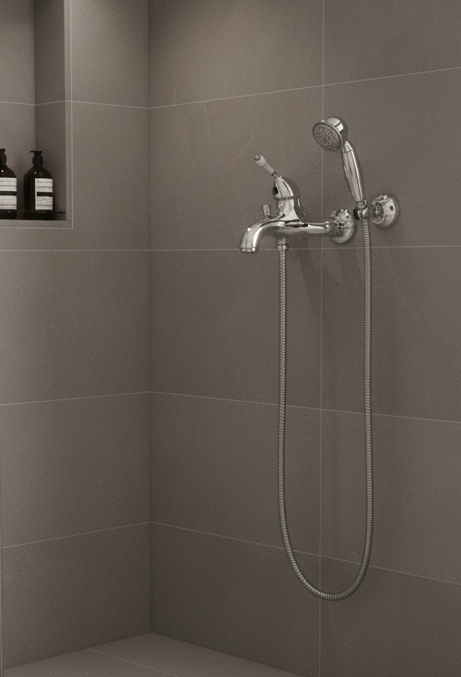 Timaru chrom - Dusch- und Wannenarmatur (Aufputz)