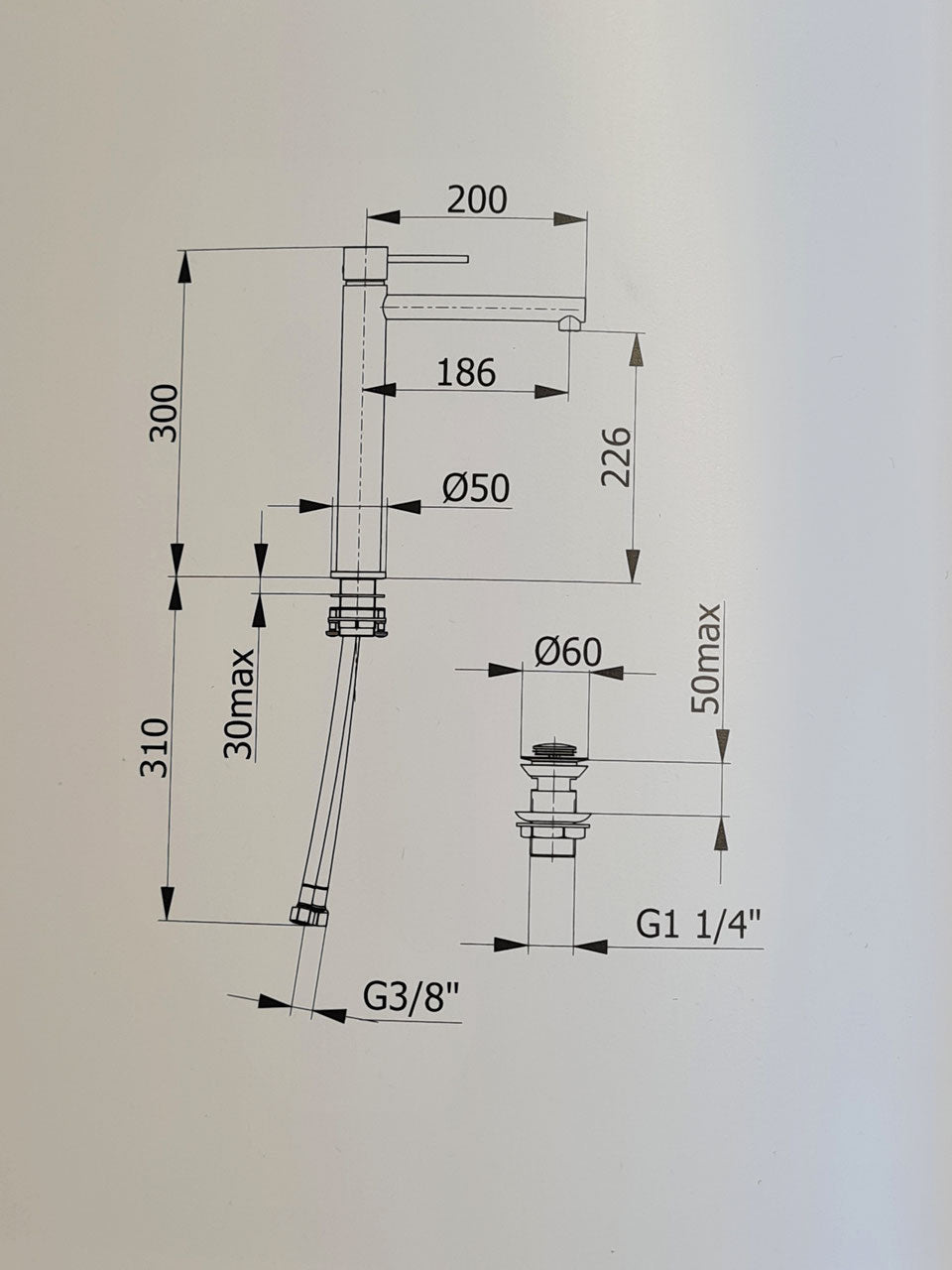 Belaja chrom - Einhebelmischer-Armatur