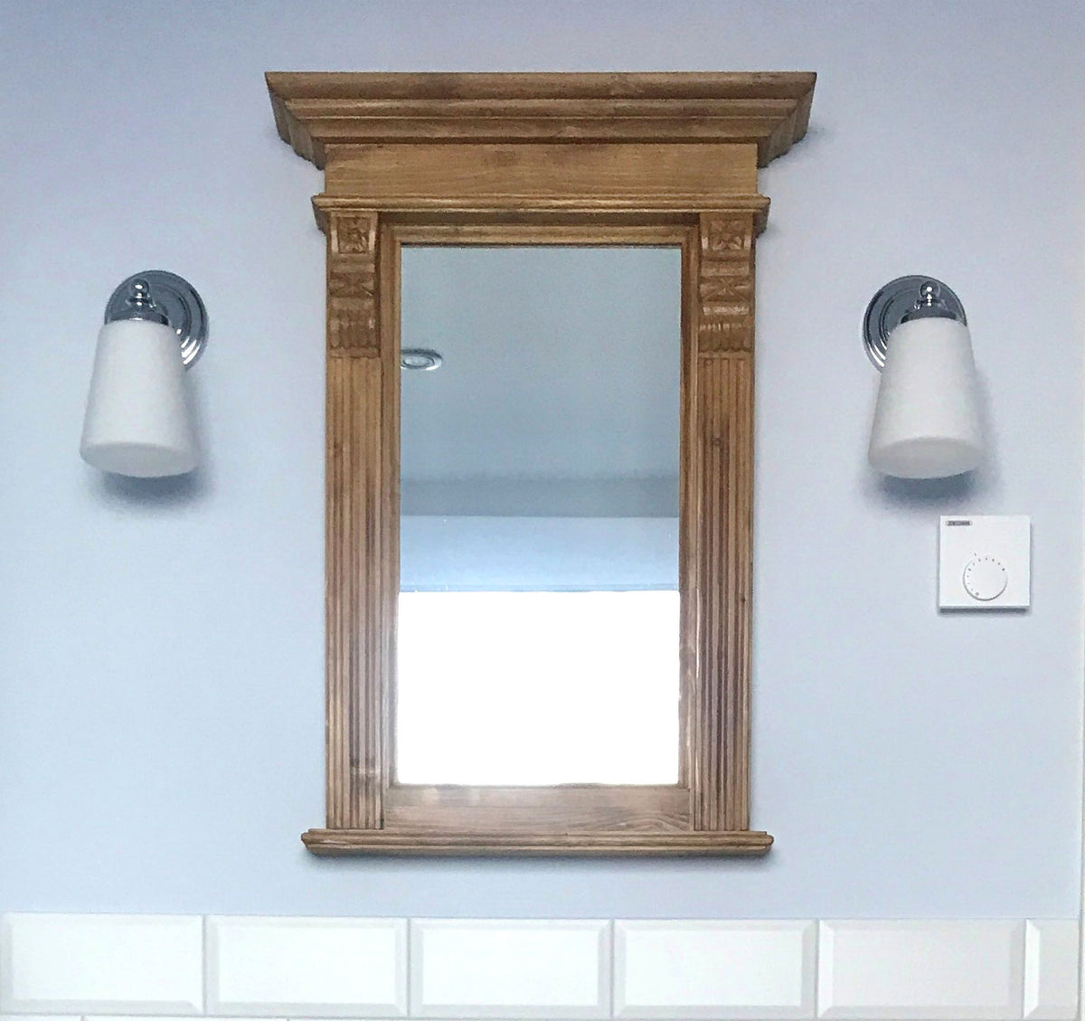 Capay - Solid wood country house mirror in the Wilhelminian style