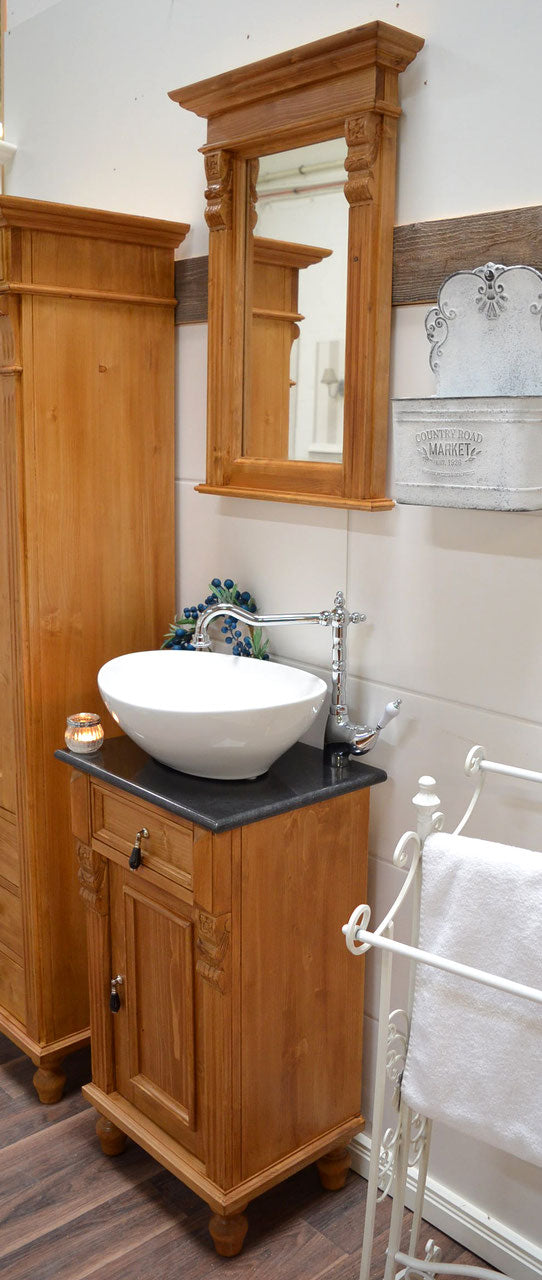 Capay - Solid wood country house mirror in the Wilhelminian style