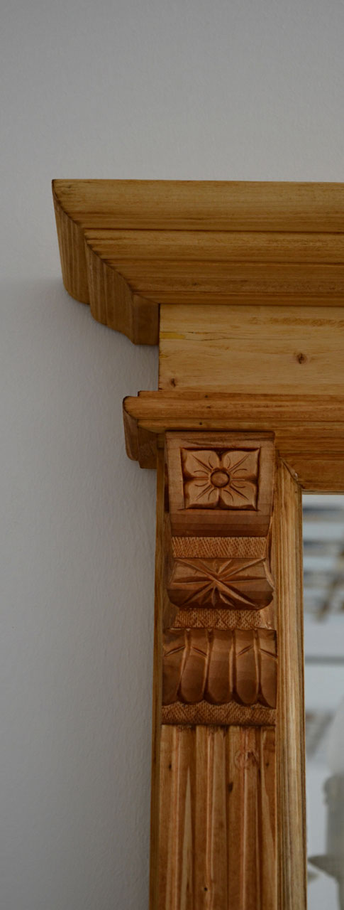 Capay - Solid wood country house mirror in the Wilhelminian style