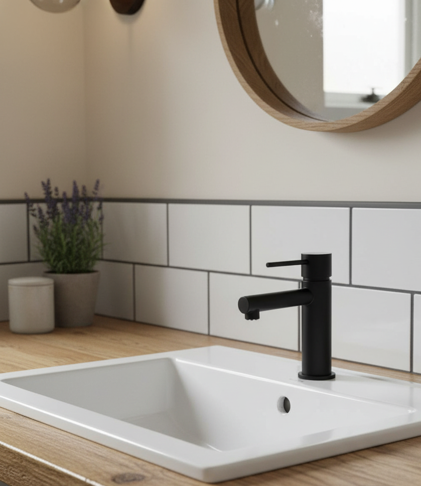 Mea black - moderne Einhebelmischer-Armatur