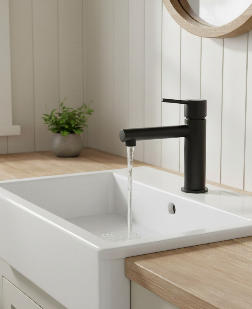 Mea black - moderne Einhebelmischer-Armatur