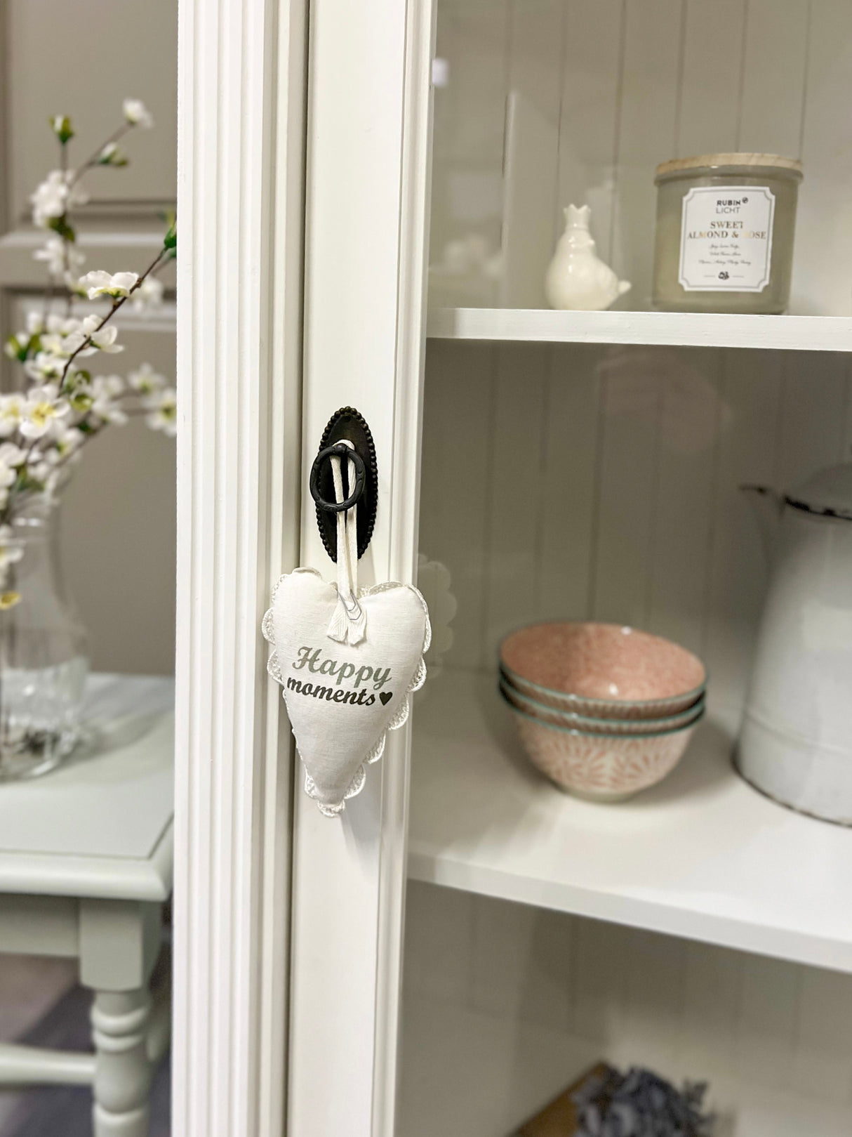 Faro - Elegant, white bathroom cabinet in country house style