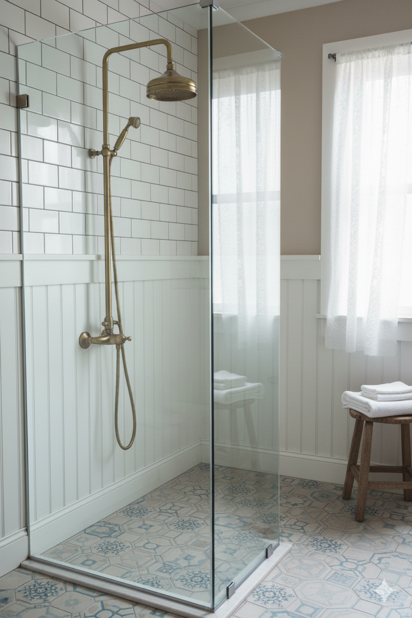 Isar bronze - nostalgische Regendusche