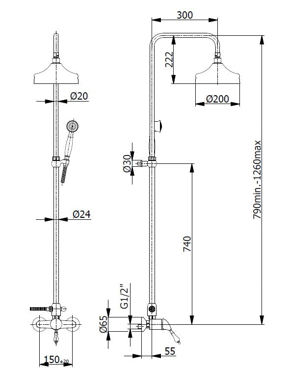 Isar chrome - Nostalgic rain shower