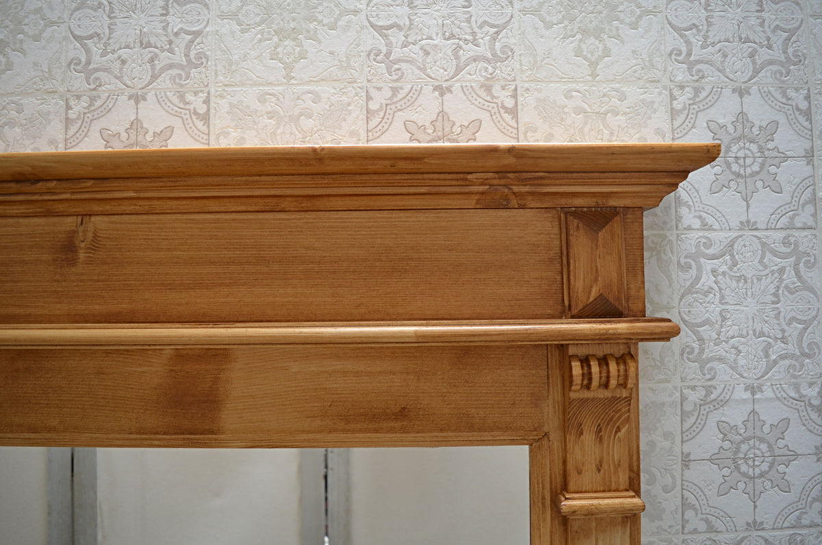 Lagai - massive country house mirror in the Wilhelminian style, natural