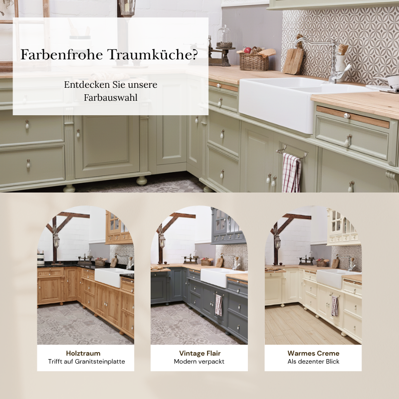 « Moa » - Module de cuisine de style campagnard 186 cm