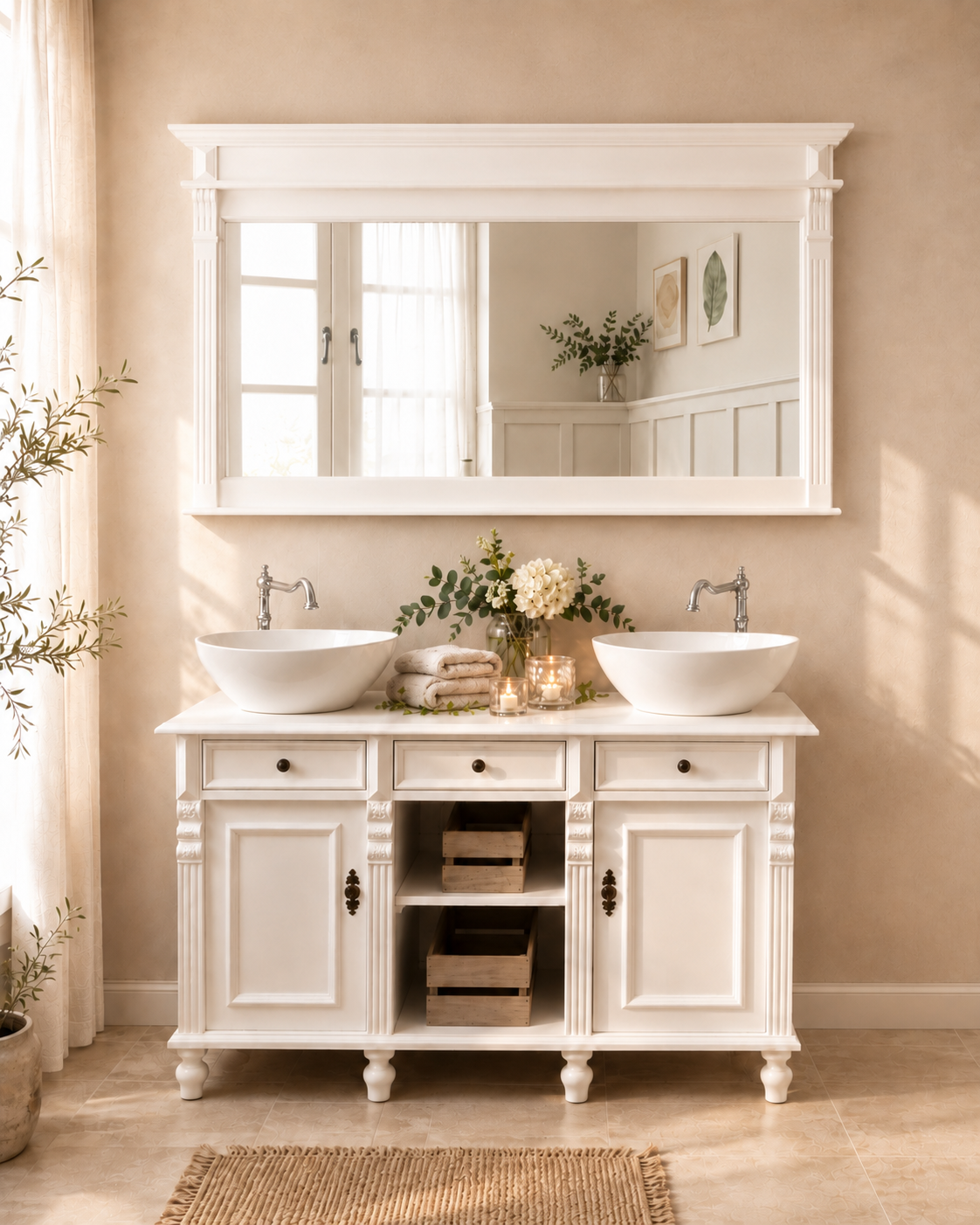 Lano - massive country house mirror in the Wilhelminian style