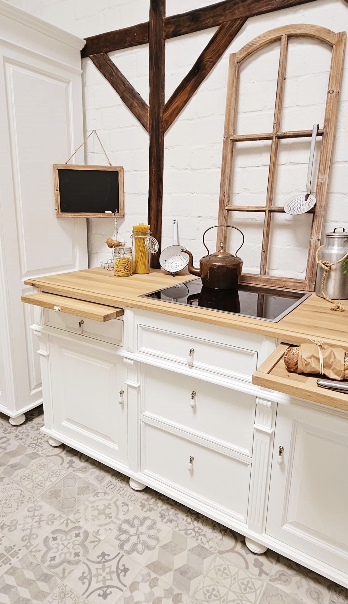 « Moa » - Module de cuisine de style campagnard 186 cm