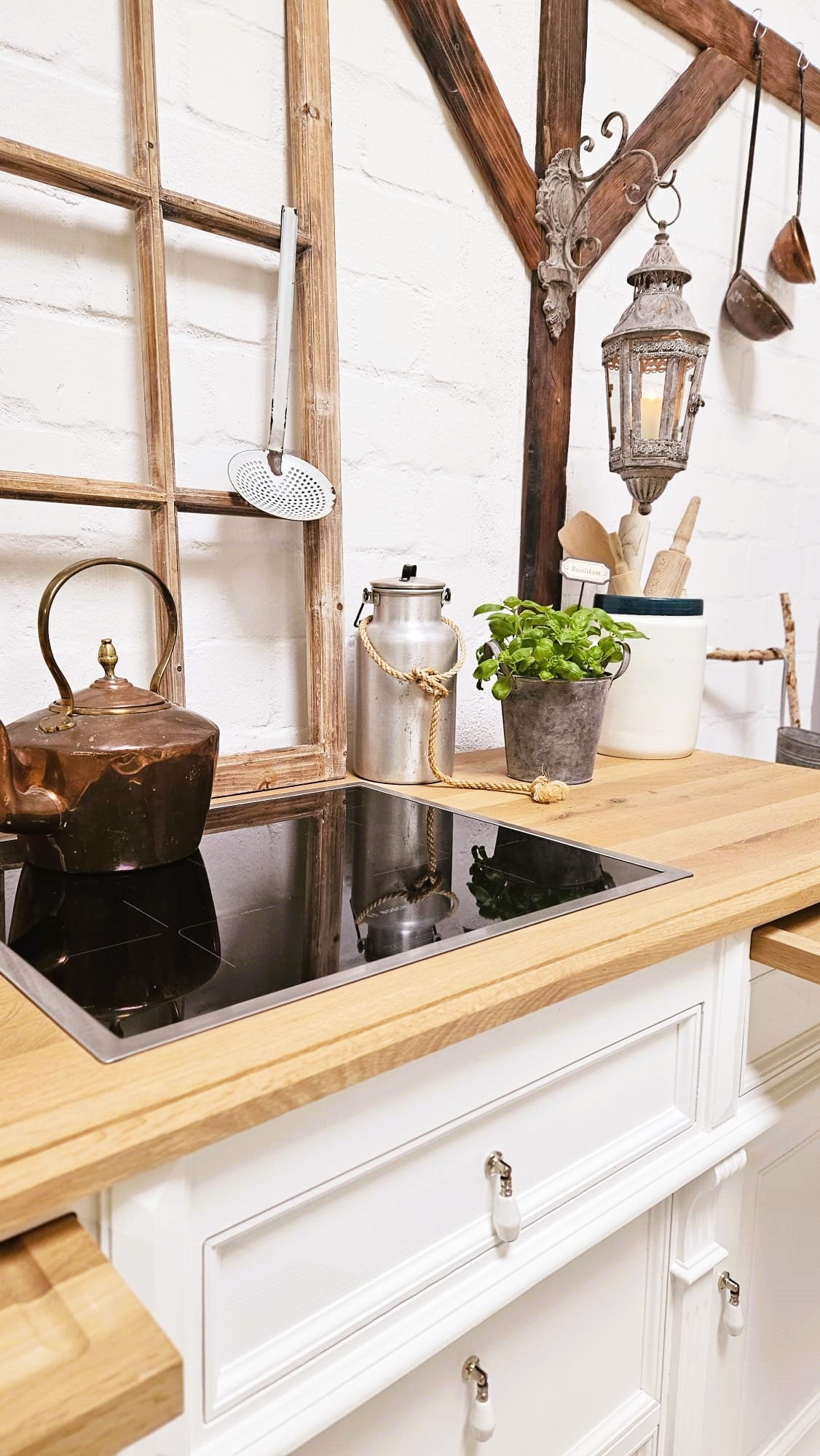 « Moa » - Module de cuisine de style campagnard 186 cm