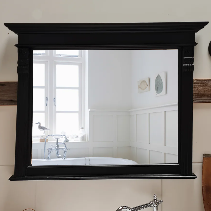 Nerom - Black wooden mirror in the Gründerzeit style