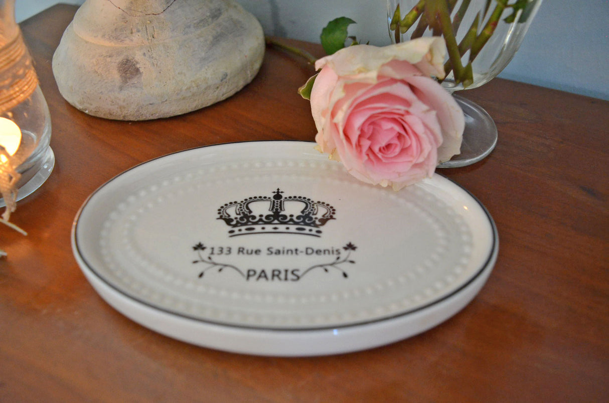 Saint-Denis - porte-savon plat décoré