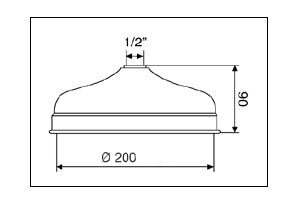 Sivrett chrome - Douche de pluie
