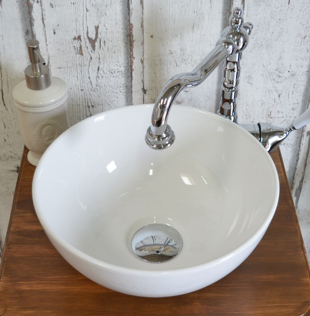 Kleine Aufsatzwaschbecken ohne Überlauf