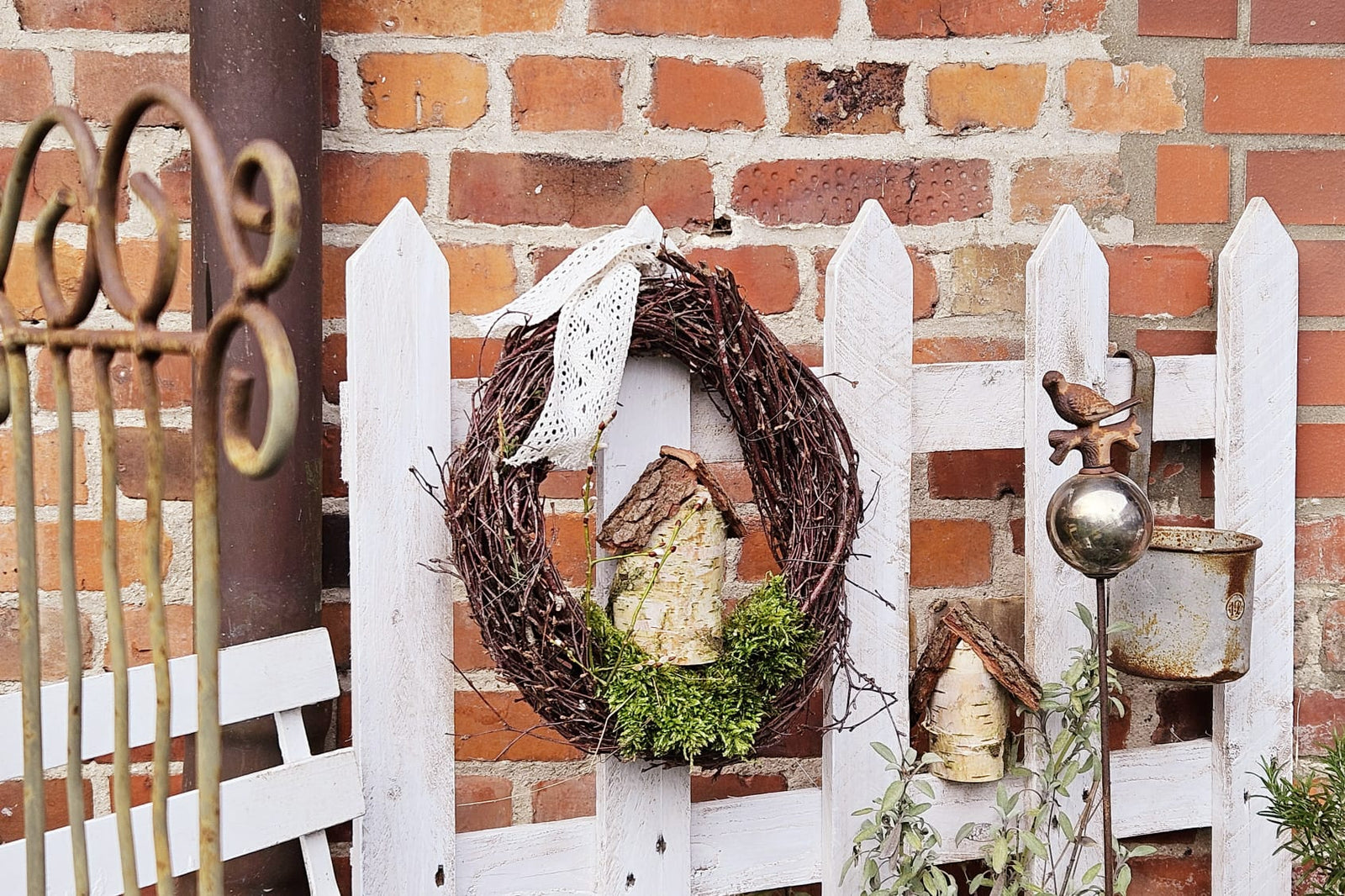 DIY - Frühlingskranz für die Tür leicht selbstgemacht
