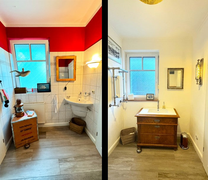 Vom bunten Mix zur zeitlosen Eleganz: Ein Badezimmer im neuen Look