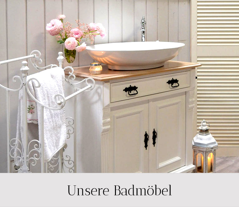 Country house bathroom furniture from Land & Liebe