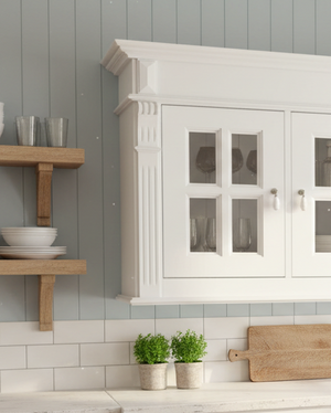 "Skalle" - Meuble mural de cuisine style campagnard, 120 cm