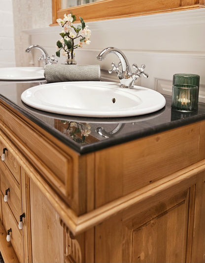 "Riley" -GRANIT- country house double washbasin