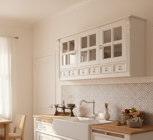 "Jutis" - Küchenhängeschrank im Landhaus-Look 150 cm