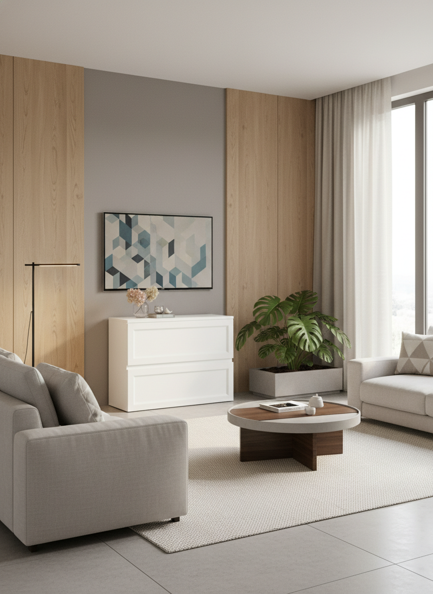 "Cemontaya": Hide your TV in the sideboard with a TV lift for 46-inch or 55-inch TVs