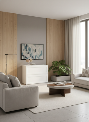 "Cemontaya": Hide your TV in the sideboard with a TV lift for 46-inch or 55-inch TVs