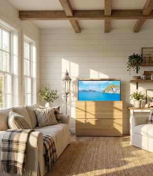 "Merim": Sideboard mit TV Lift, elektrisch 55 Zoll