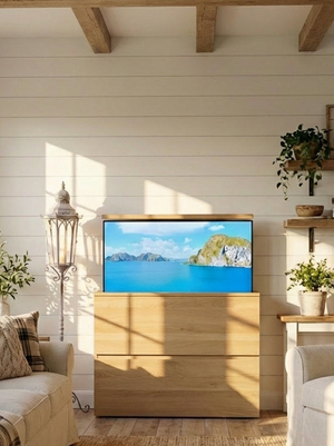 "Merim": Sideboard mit TV Lift, elektrisch 55 Zoll