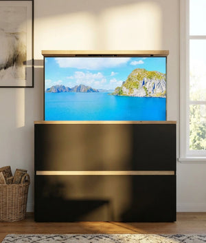 "Merim": Sideboard mit TV Lift, elektrisch 55 Zoll