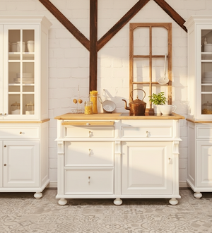 « Mora » - Petit module de cuisson de style campagnard 126,5 cm