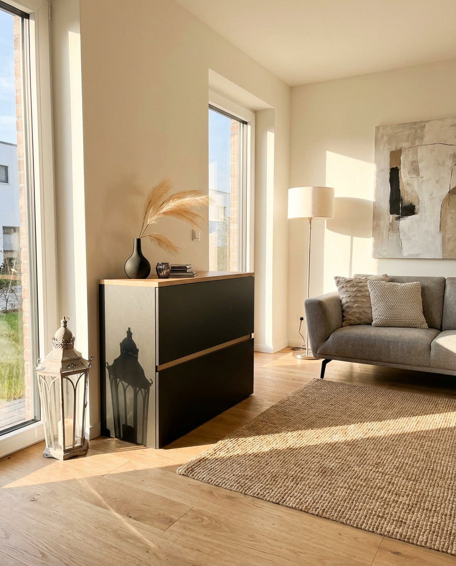 "Merim": Sideboard mit TV Lift, elektrisch 55 Zoll