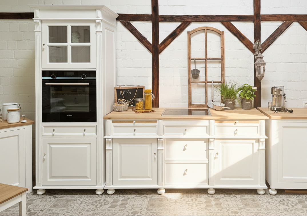 "Julie" oven module in classic style 84 cm