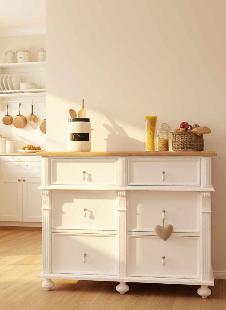 "Enisa" - Ergänzende Küchenzeile im Landhausstil 120 cm