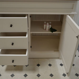 "Abbée" Creme Landhaus-Waschtisch 103 cm
