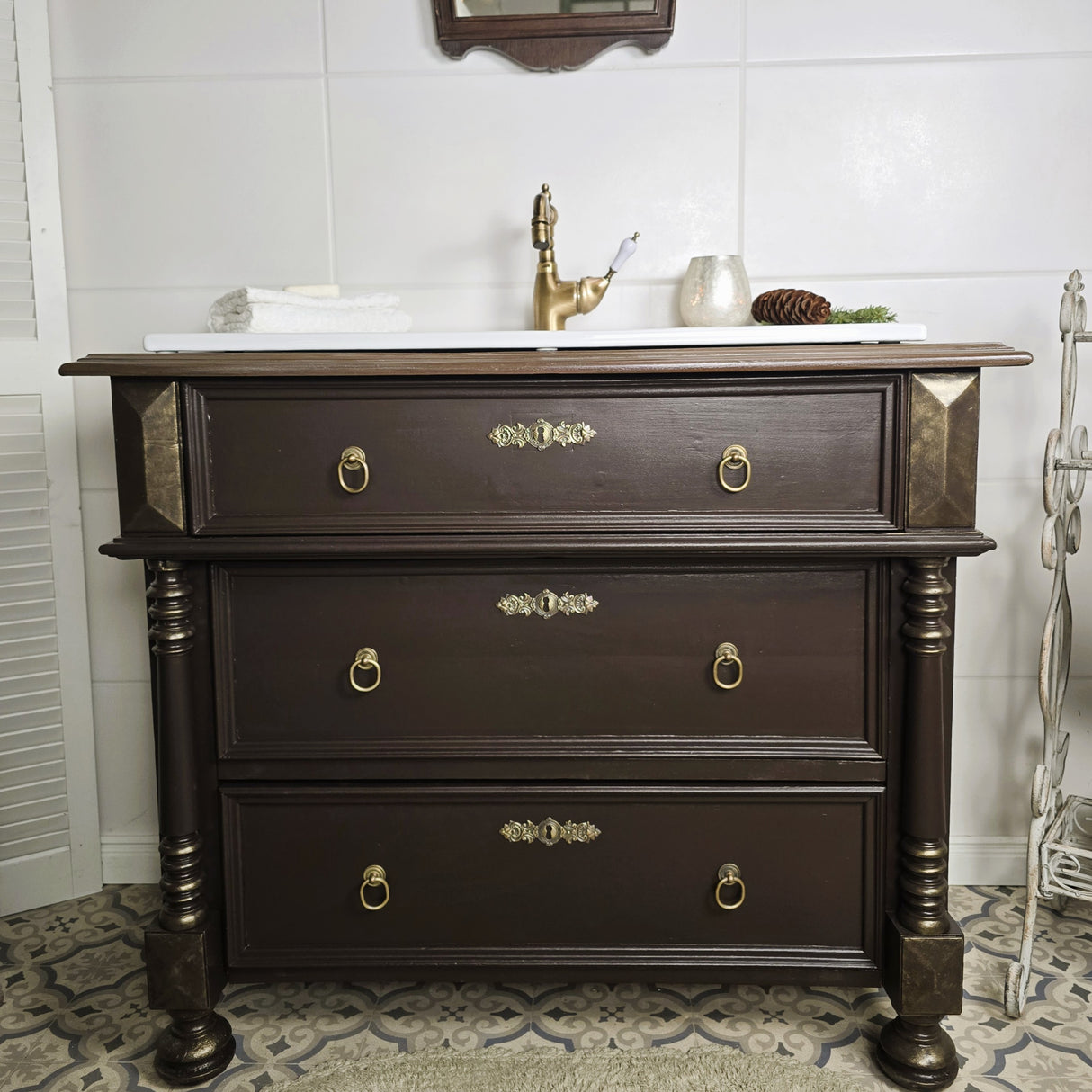 "Auri" Nostalgischer Waschtisch