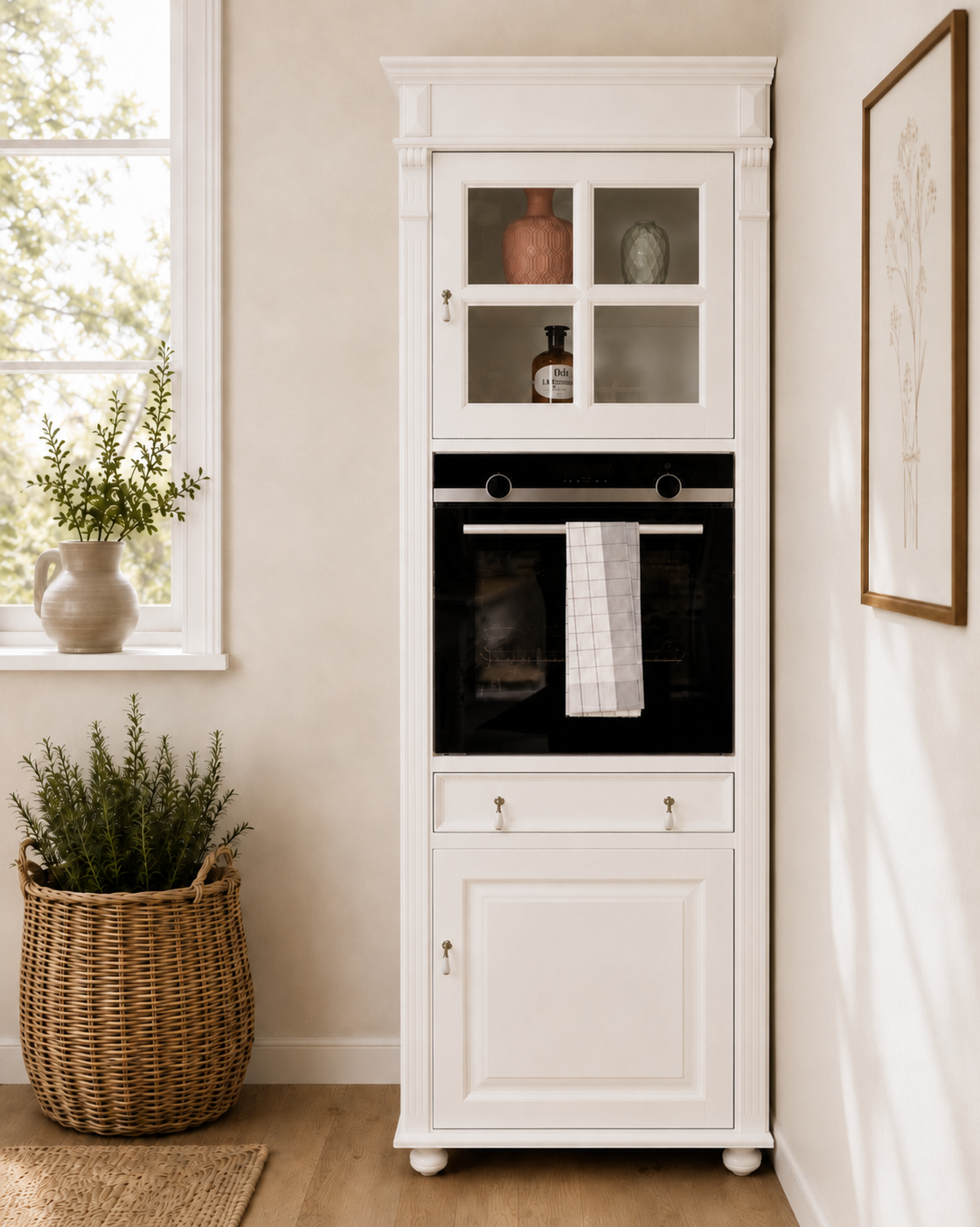 "Julie" oven module in classic style 84 cm