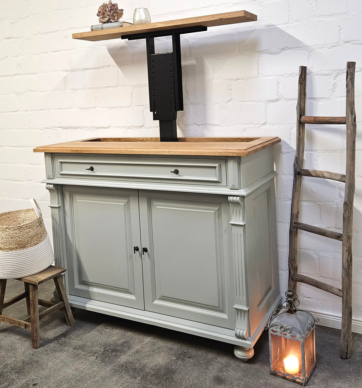 "Ciame" : commode avec TV lift pour 46 pouces ou 65 pouces