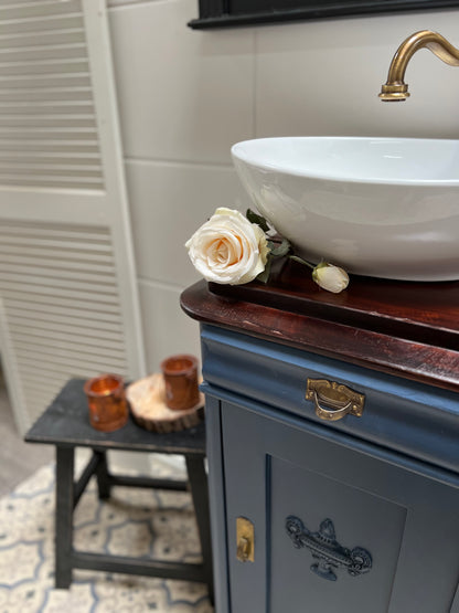 "Ciel de Nuit" - Small washbasin with a vintage look