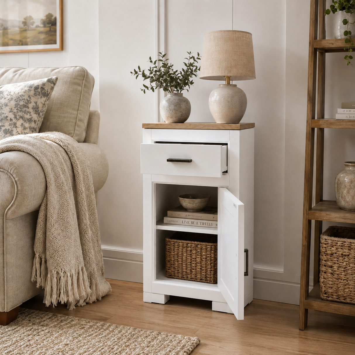 "Corda" - Kleine Kommode moderner Landhausstil | PURE-Serie von L&L