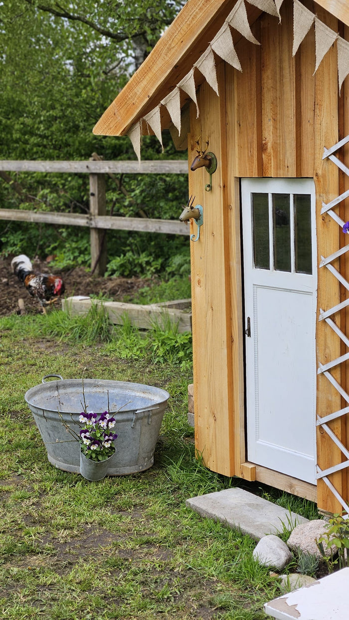 Ein eigenes Gartenhaus zum spielen