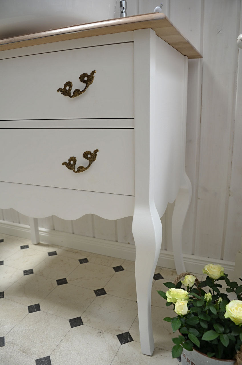 "Dunava" lavabo de campagne style chippendale avec tiroirs