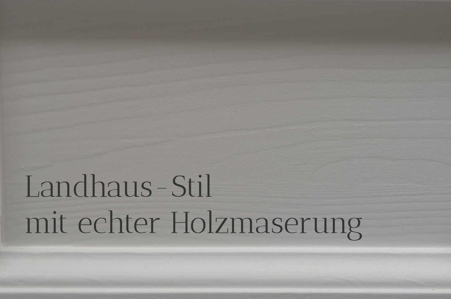 Élaine - Kleiner Hochschrank im Gründerzeit-Stil, Landhaus-Möbel Massivholz weiß