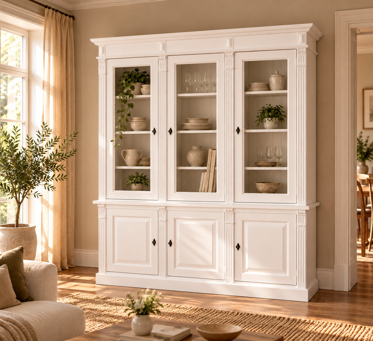 "Sija" - Eleganter Landhaus-Esszimmerschrank im Gründerzeitstil