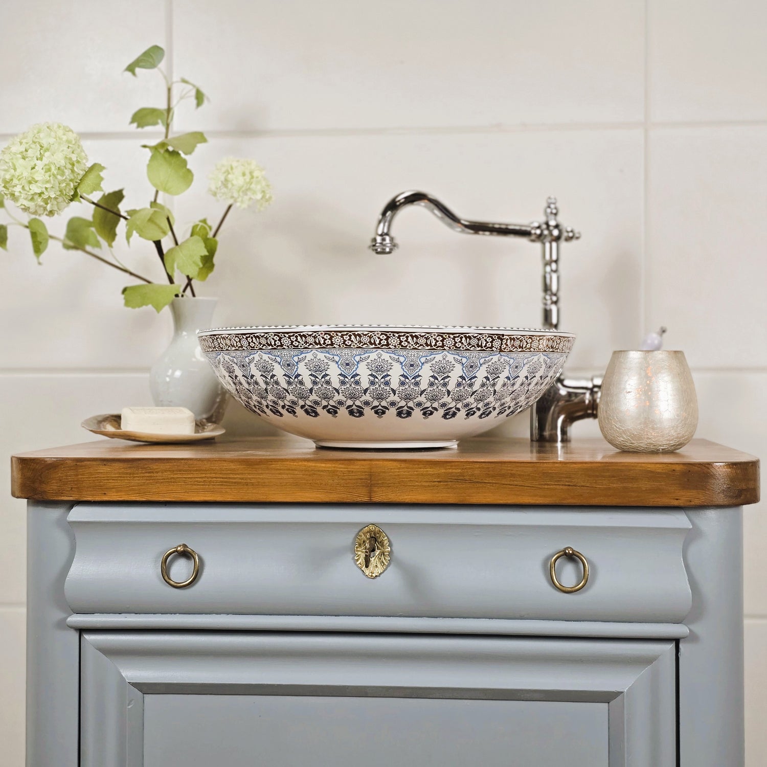 "Elsje" - Antiker Landhaus Waschtisch 71,5 cm