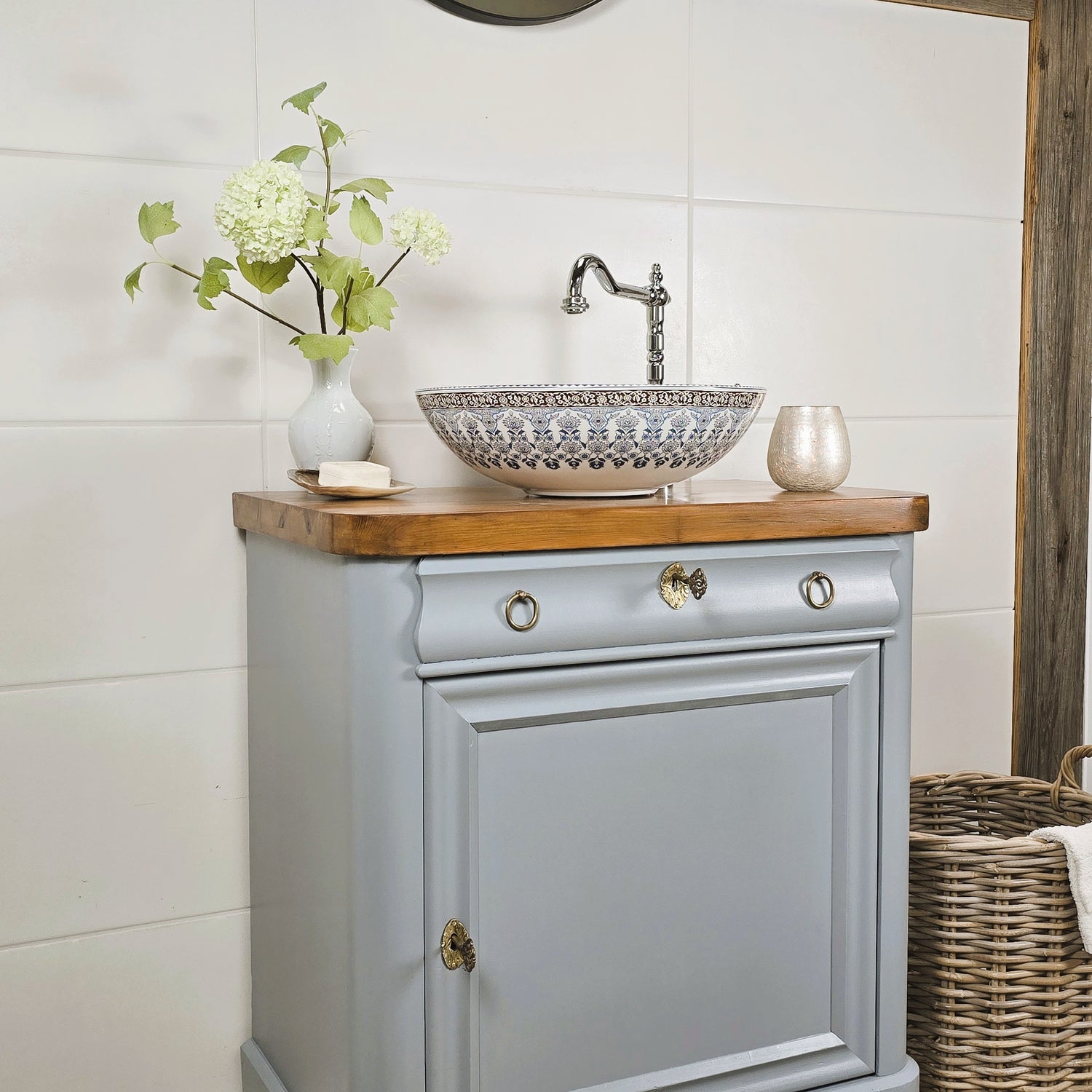 "Elsje" - Antiker Landhaus Waschtisch 71,5 cm