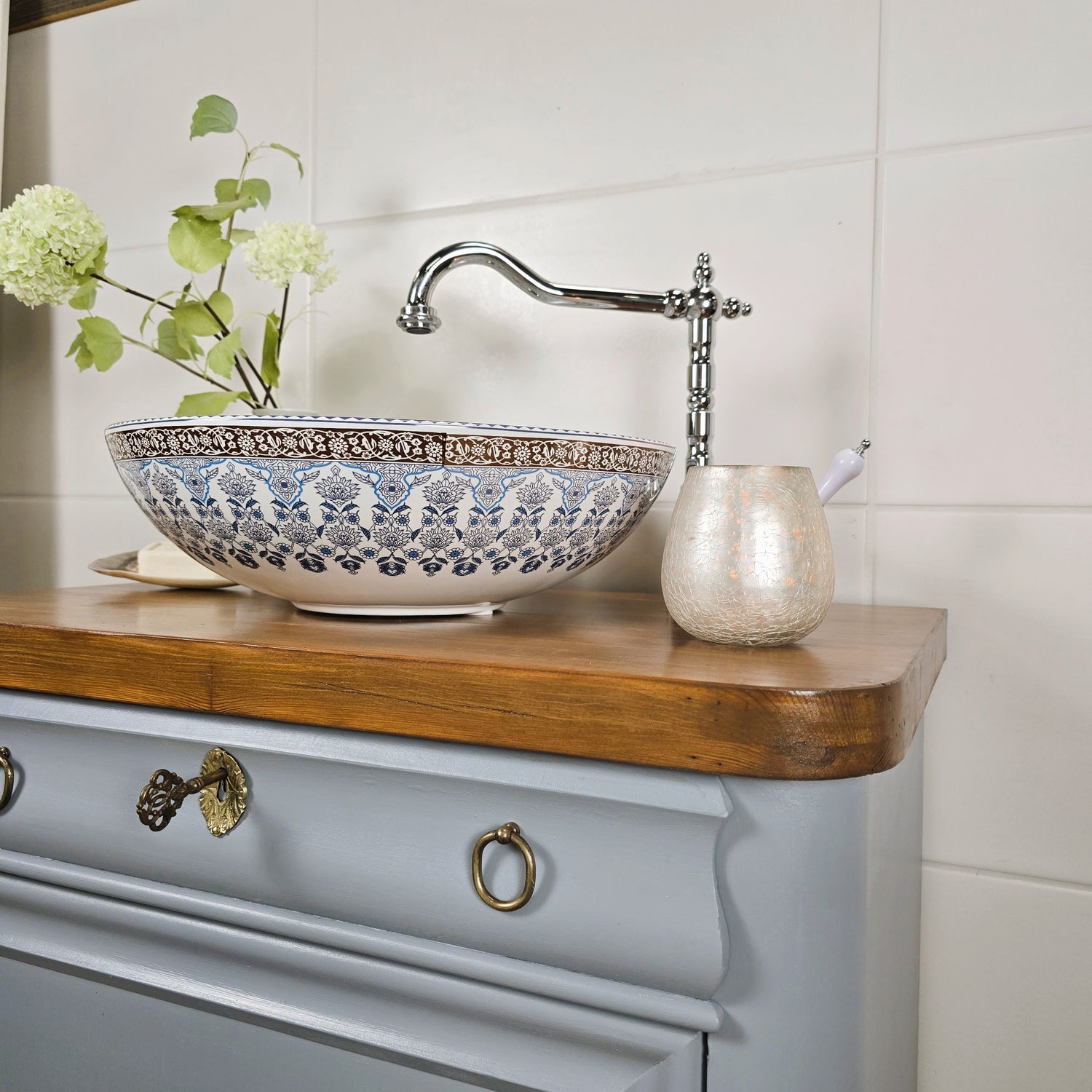 "Elsje" - Antiker Landhaus Waschtisch 71,5 cm