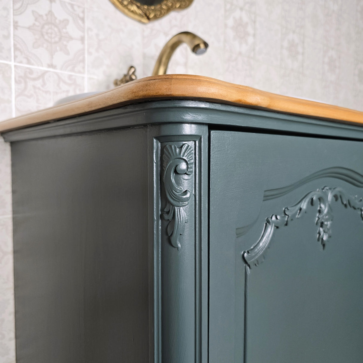 "Emilia" Antiker Landhaus Waschtisch 60 cm