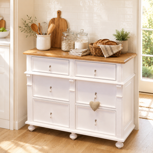 "Enisa" - Meuble de cuisine supplémentaire de style campagnard 120 cm