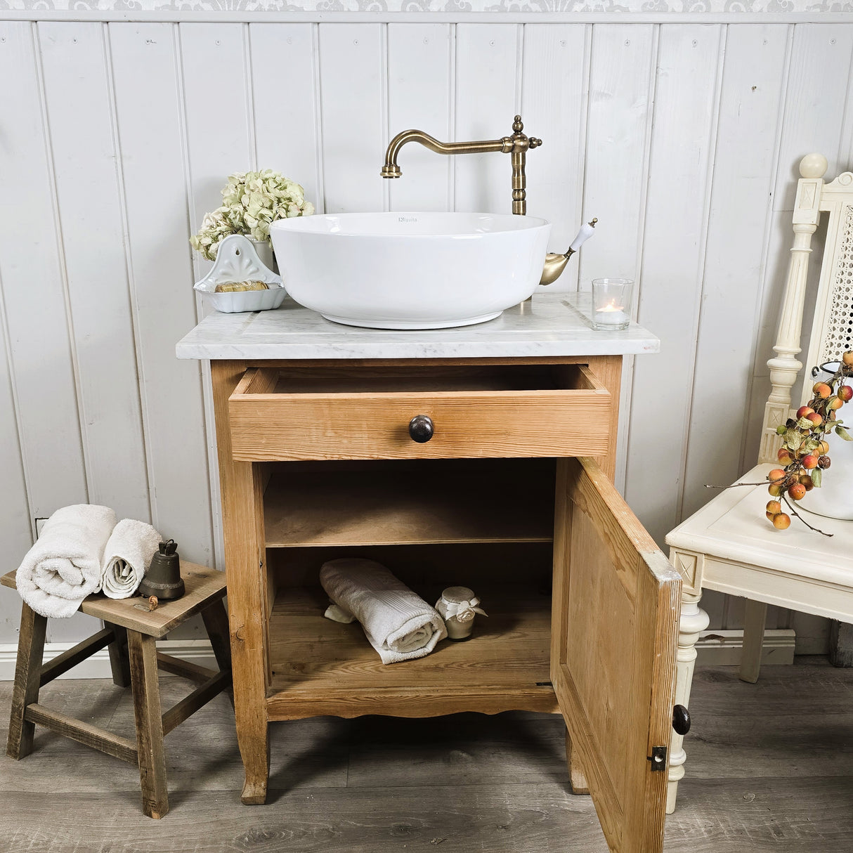 "Eske" Dänischer Landhaus Waschtisch 63 cm
